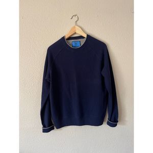 Martin + Osa 100% Cashmere Crew Neck Sweater, Blue (M)